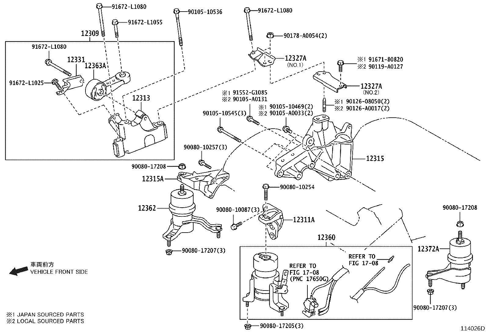 Toyota Avalon Rod, engine moving control - 123630P012 | Toyota South ...