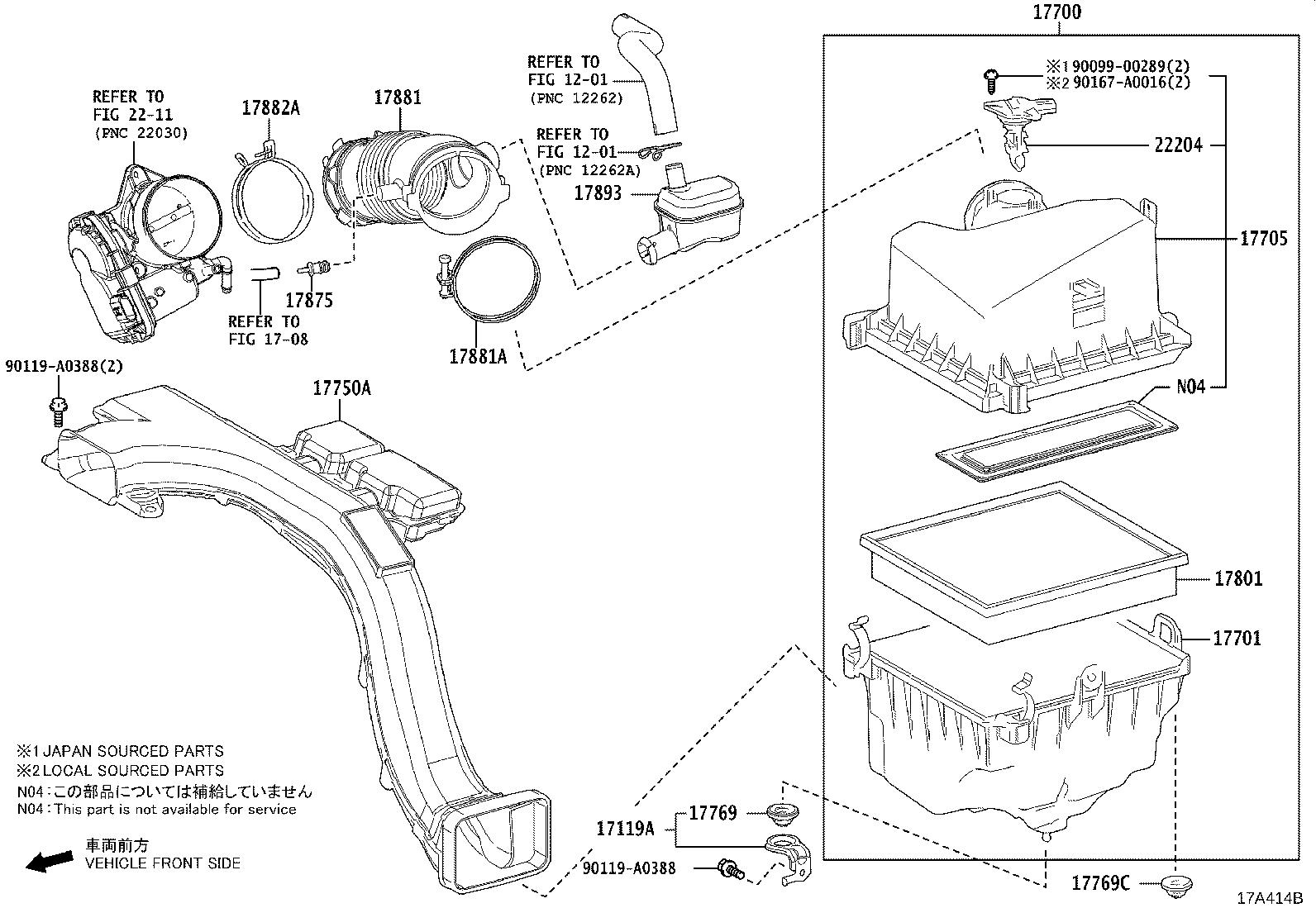 Toyota RAV4 Engine Air Intake Hose Adapter 17875F0020 Toyota South