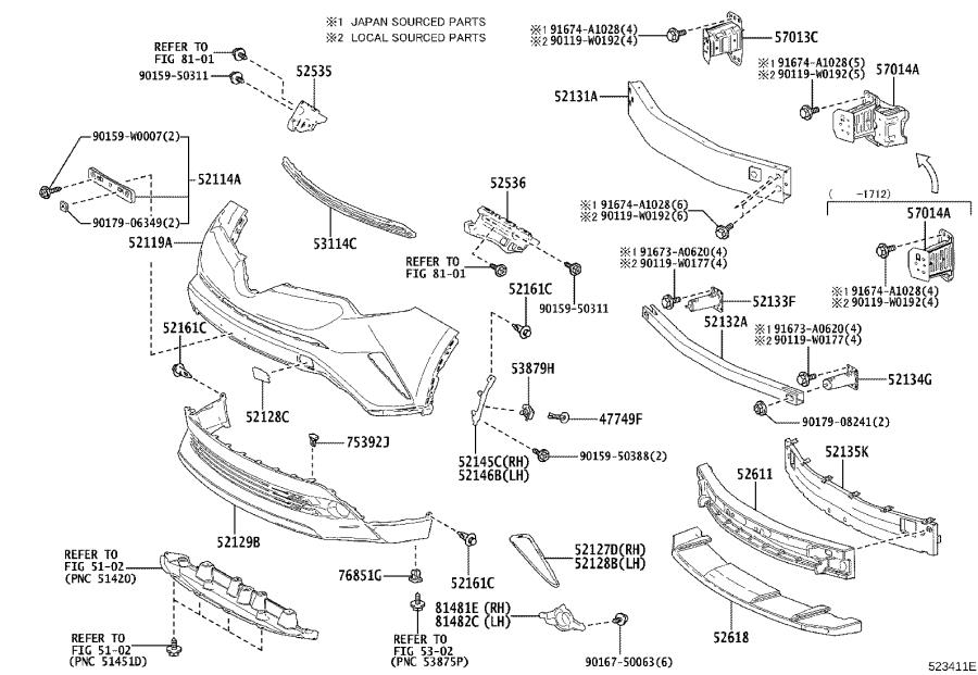 Toyota C Hr Cover Front Bumper Hole Right Body Interior F Toyota South Atlanta