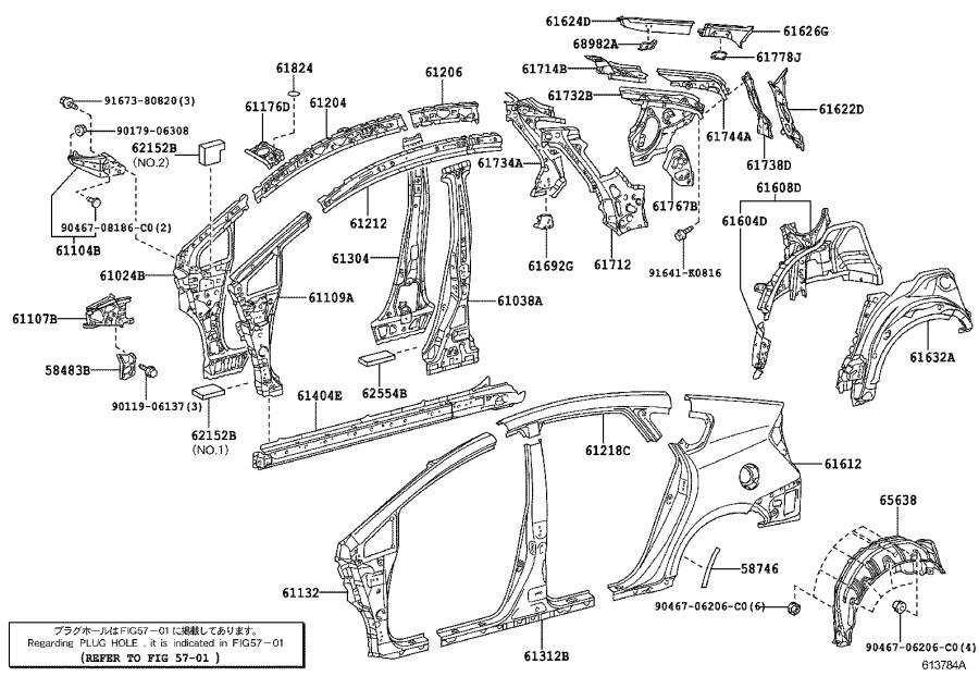 Toyota Prius Side Body Trim Protector (Right, Front). Interior, MEMBER