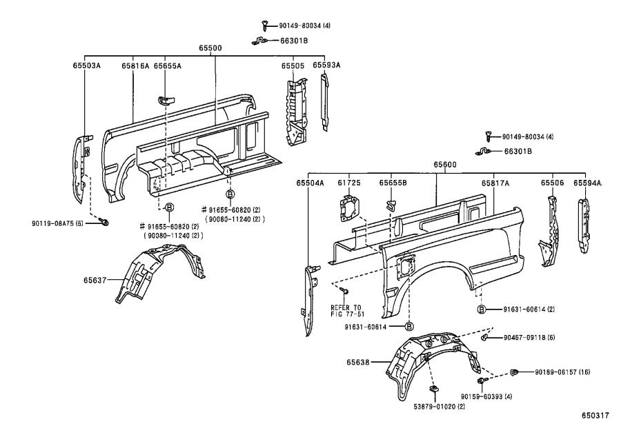 2009 Toyota Tacoma Parts Diagram