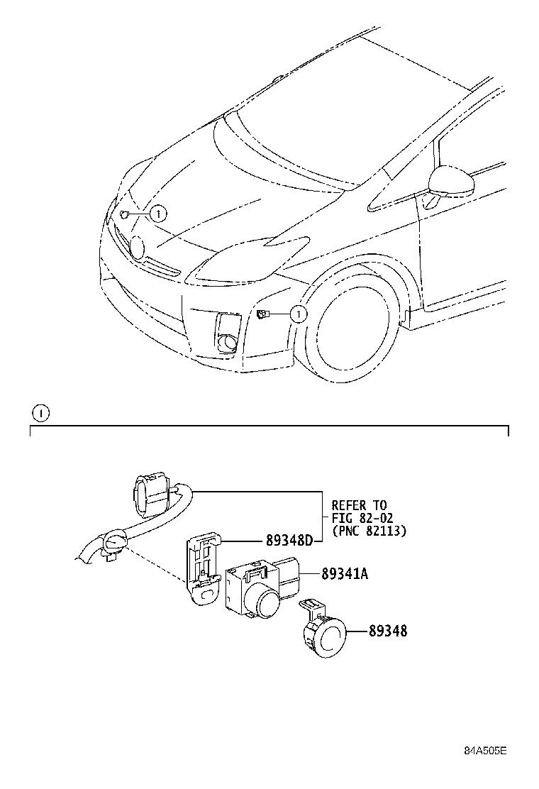 Toyota Prius Parking Aid Sensor Housing - 8934812010A0 | Toyota South