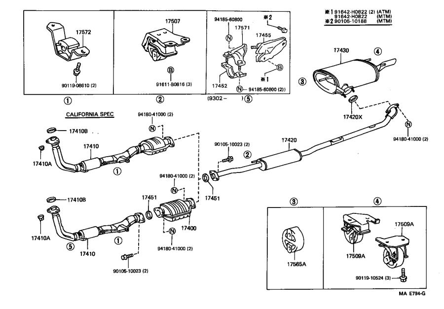 Toyota Camry Exhaust Flex Pipe