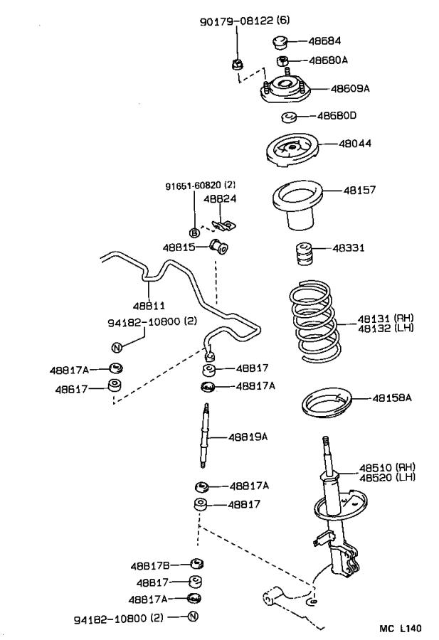 2013 toyota corolla suspension