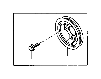 Toyota Tercel Engine Crankshaft Pulley. CND, USA, CVT - 4431910011